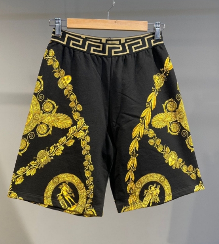 VERSACE KIDS 1000124 1A07287 BOY SHORT BLACK GOLD