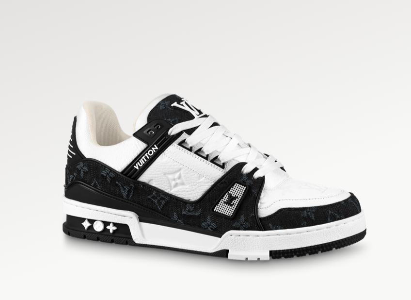 LOUIS VUITTON 1A9JGJ LV TRAINER BLACK DENIM