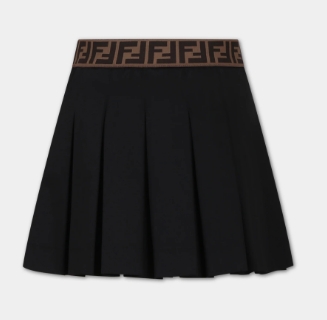 FENDI JFE124 ADEH F0GME BLACK GIRL'S SKIRT 