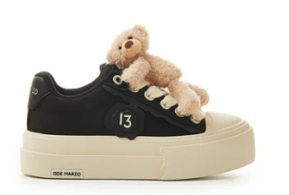 13DE MARZO MZ2508701 BEAR PLATFORM SNEAKERS BLACK