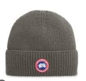 CANADA GOOSE 5026M 115 HAT GREY RIB TOQUE