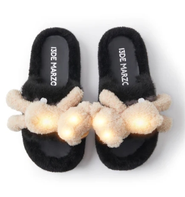 13DE MARZO MZ2510401 DOOZOO GLOWING FUZZY SLIPPERBLACK