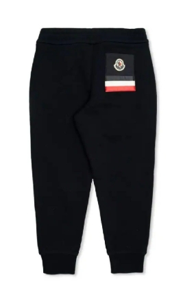 MONCLER KIDS 8H00008 899PS 778 BOY'S TROUSERS MEDIUM BLUE 8A-12A