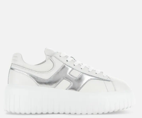 HOGAN HXW6450FE91NCS0351 WOMEN'S SNEAKER LOGO SILVER