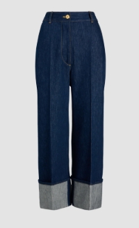 PATOU TR0030008602D DENIM ICONIC WOMEN'S TROUSERS 