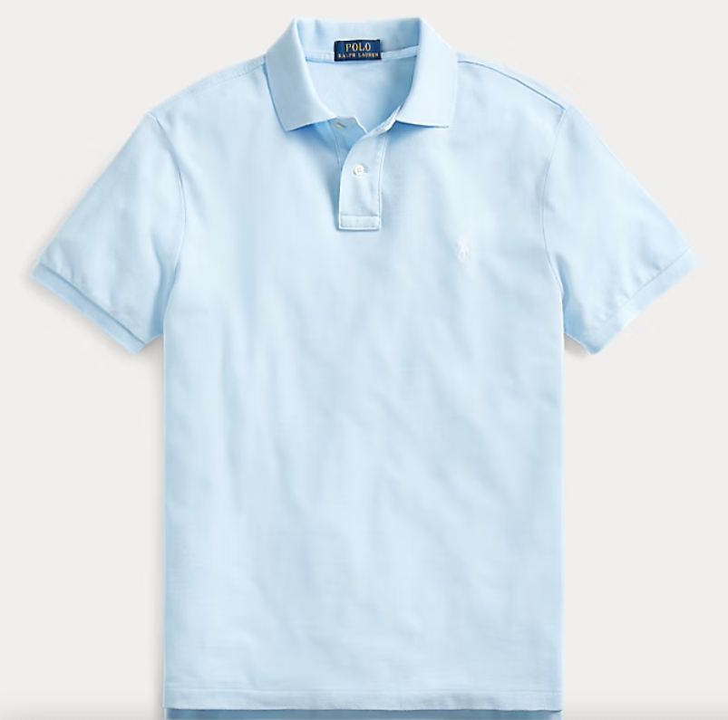 POLO RALPH LAUREN 710795080016 MEN'S POLO LIGHT BLU