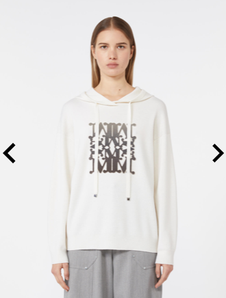 MAXMARA TADDEO 011 WOMEN'S SWEATER WHITE