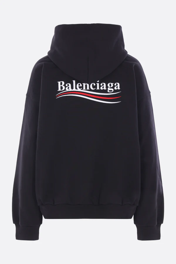 BALENCIAGA 767877.TKVI9 1070 WOMEN'S HOODIE MEDIUM FIT BLACK