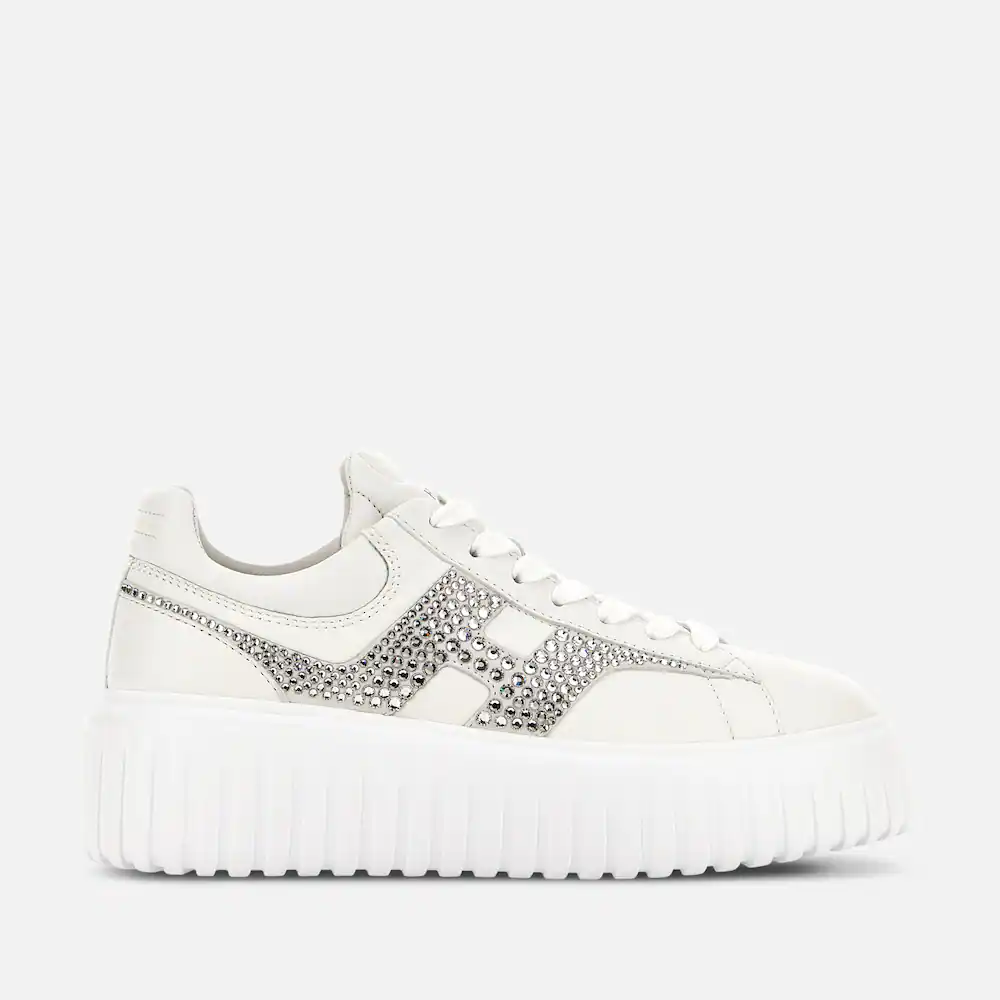 HOGAN HXW6450FO60U48B001 WOMEN'S SNEAKERS WHITE STRASS