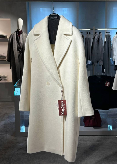 MAXMARA STUDIO TOKIO 008 WOMEN'S COAT WHITE