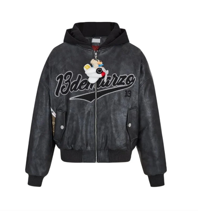 13DE MARZO MZ2515601 PILOT BEAR VINTAGE JACKET BLACK 