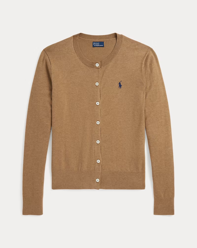 POLO RALPH LAUREN 211971871007 WOMEN'S CARDIGAN CAMEL