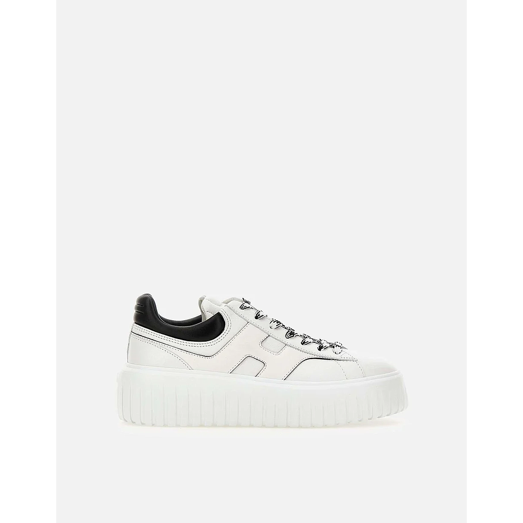 HOGAN HXW6450FE93UY80001 WOMEN'S SNEAKERS WHITE+ BLACK TAIL