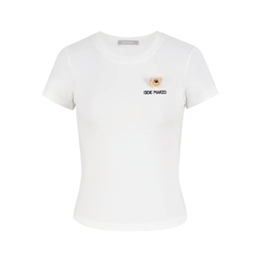 13DE MARZO MZ2603902 MINI LOGO TIGHT TEE WHITE