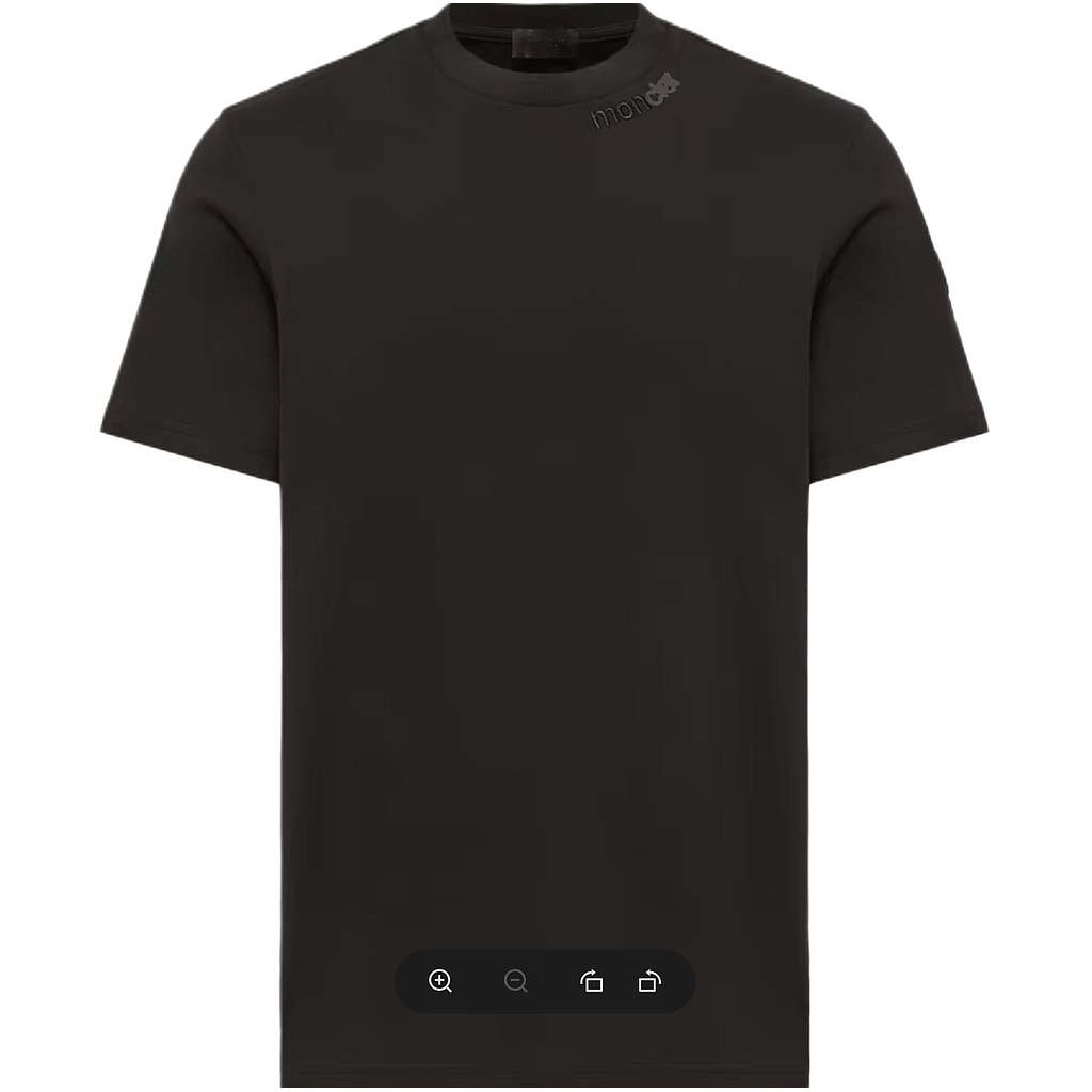 MONCLER L20918C0000689AUG999 MEN'S T-SHIRT BLACK