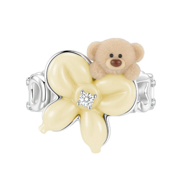 13DE MARZO MZ2607901 BALLOON BOW BEAR RING YELLOW