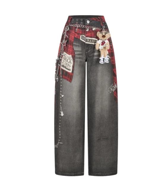 13DE MARZO MZ2612201 ROLLING STONES SHIRT PRINT JEANS BLACK