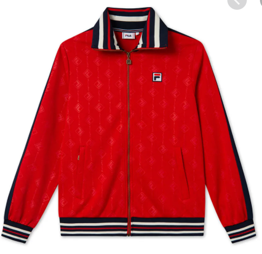 FILA FELPA CON ZIP ROSSO 687877 A237