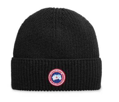 CANADA GOOSE 5026M 61 HAT BLACK RIB TOQUE