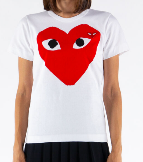 CDG T-SHIRT DONNA P1T025/1 BIANCO