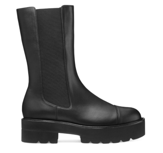 STUART WEITZMAN STIVALETTO CHIFFON CALF PRESLEY ULTRALIFT BOOTIE S5636