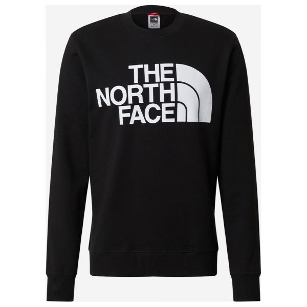 THE NORTH FACE NF0A4SVRKY4 UOMO FELPA GIROCOLLO NERO RICAMO