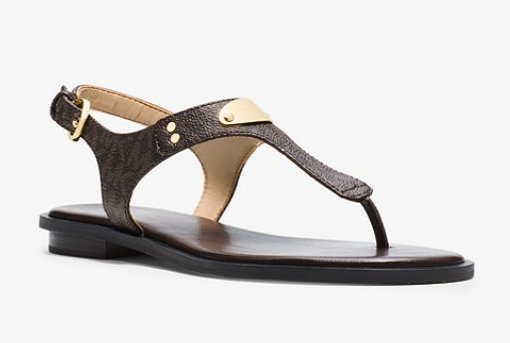 MICHAEL KORS SANDALI 40R5MKFA1B 200 MARRONE