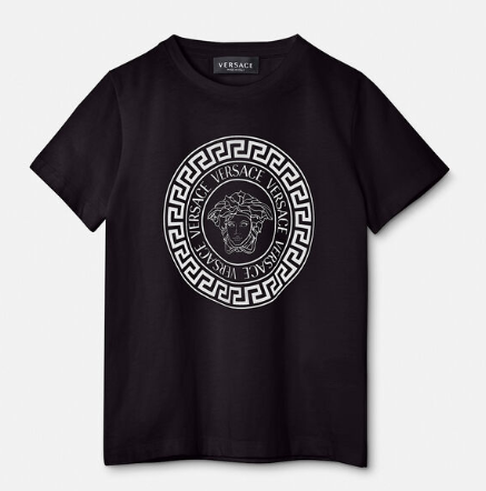 VERSACE KIDS 1000129-1A04740_2B020 MEDUSA KIDS T-SHIRT