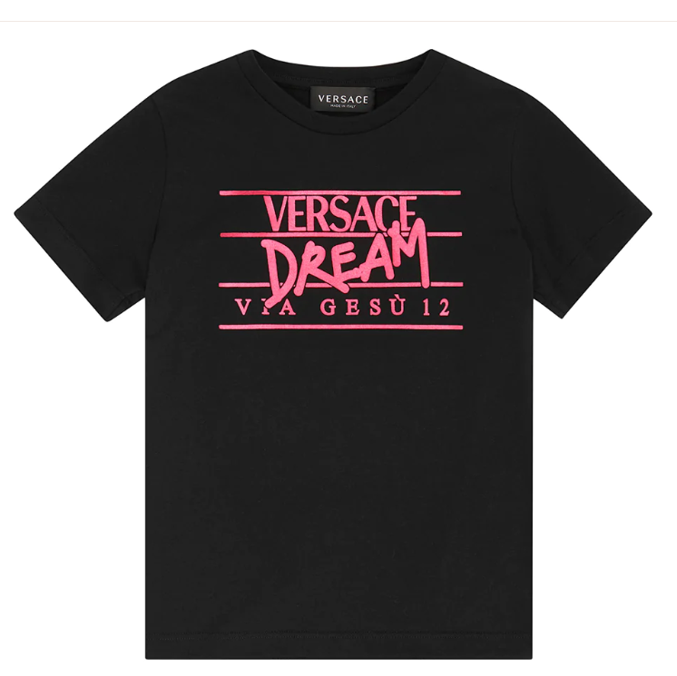 VERSACE KIDS 1000239 1A04769 2B110 MEDUSA KIDS T-SHIRT
