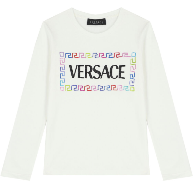 VERSACE KIDS 1001740 1A04709 2W070 SWEATSHIRT WHITE