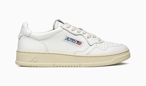 AUTRY AULM LL15 MEN'S MEDALIST LOW SNEAKERS ALL WHITE 