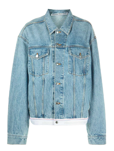 ALEXANDER WANG 4DC1232368 IC COTTON JACKET VINTAGE LIGHT INDINGO