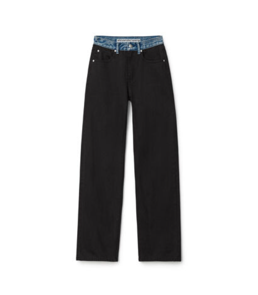 ALEXANDER WANG 4DC1232368 011 WOMAN JEANS WASHED BLACK