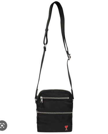 AMI PARIS ULL157 902 WOMEN CROSSBODY BLACK