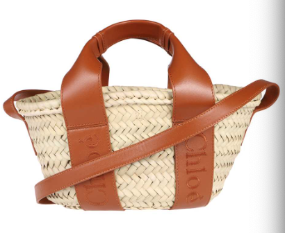 CHLOE CHC23SS304J66 WOMEN BASKET BAG CARAMEL MINI